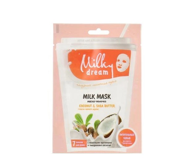 302411 - "Milky Dream" შოუ ბოქს სახის ნიღაბი ქსოვილის ფურცელი, 20 მლ (ქოქოსი და შია)